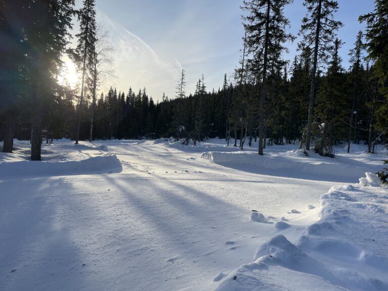 Skifahren als Nordlicht in Trysil