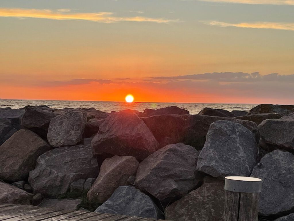 Sonnenuntergang in Timmendorf auf Poel. Danke Günter für die schöne Zeit. 