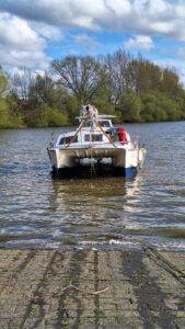 Segeln rund Lolland Rein ins Wasser